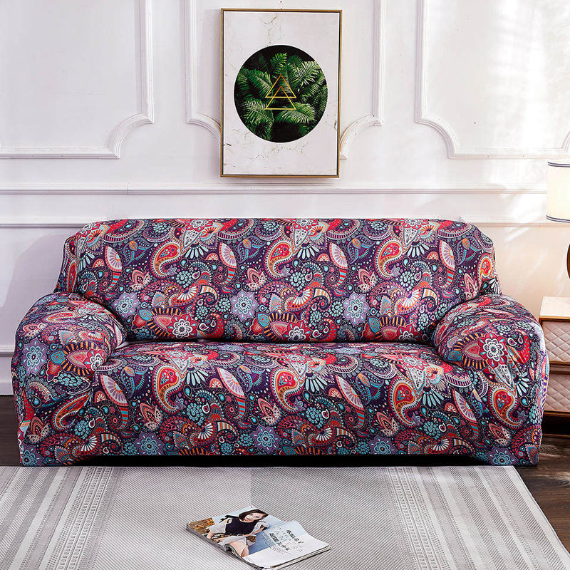 Bohemia Spandex Sofabezug Mandala Muster Sofabezüge Sofa Handtuch Wohnzimmer Möbel Schutzsessel Sofas Sofa