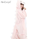 Franela dinosaurio Kigurumi pijama mujer hombre invierno Homewear chica Onesie franela Animal Cosplay disfraz fiesta mono adulto cálido