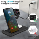 Qi 3 in 1 Charging Dock Station For iPhone 14 13 12 11 XS XR X 8 AirPods Pro iWatch 15W Fast Wireless Charger For Apple Watch 7