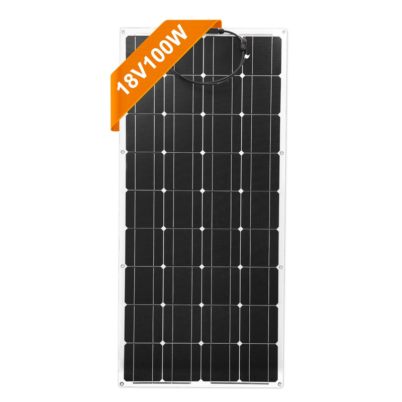 Dokio 18V Monocristalino 100W Panel solar flexible para automóvil / Barco / Hogar Carga solar 12V Panel solar impermeable China