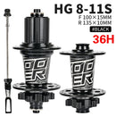 Koozer XM490 Hubs 4 Bearing MTB Mountain Bike Hub Front Rear QR or Thru 28/32/36 Holes Disc Brake Bicycle Hub 8 9 10 11 12Speed