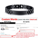 Vnox My Dad HERO Bracelets Personalized Quotes Men Bracelet Qualified Stainless Steel ID Bangle Father&