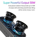 XDOBO X7 50W Bluetooth-Compatible Speaker BT5.0 Portable Audio Player IPX5 Waterproof Sound Box Subwoofer Boombox TF Card AUX