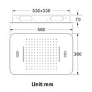 Sistemas de ducha LED con música Bluetooth, juego de ducha de lluvia, grifo de baño de cascada, mezclador termostático oculto, cabezal de ducha cromado