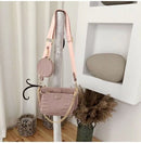 Alligator print women shoulder bag luxury designer wide strap Crossbody bag chain Sling bag pu leather ladies 3 bag set handbag