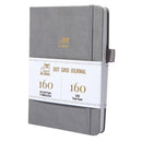 BUKE Dotted Journal Dot Grid Notebook Sketcbook - PU Leather, 160gsm Thick Paper, Inner Pocket, Elastic Closure, Pen Holder