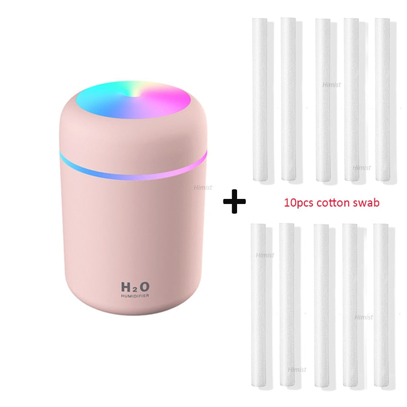 USB air Humidifier Colorful Cup Mini Aroma Water Diffuser LED Light Ultrasonic Cool Mist Maker Fogger Car Aroma Humidificador
