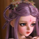 Puppe bjd 60cm Geschenke für Mädchen violettes Haar voller Satz Puppe Augen wechseln DIY Puppe bestes Valentinstagsgeschenk handgemachtes Schönheitsspielzeug