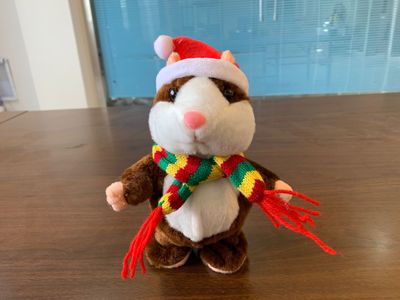 Promotion 15cm Lovely Talking Hamster Speak Talk Sound Record Repeat Stuffed Plush Animal Kawaii Hamster Toys For Children Gifts