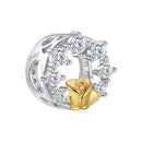 BELAWANG, cuentas de plata DIY, pulsera con abalorio Original, abalorio de plata de ley 925, cuentas de flor de loto esmaltadas, joyería de moda