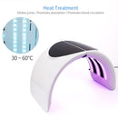 Máscara facial PDT plegable de 7 colores Máquina de lámpara facial Terapia de fotones Luz LED Rejuvenecimiento de la piel Máscara de belleza para el cuidado de la piel antiarrugas