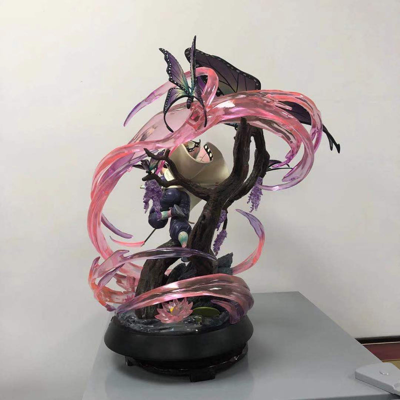 36 cm japanischer Anime Demon Slayer: Kimetsu no Yaiba Kochou Shinobu PVC Actionfigur Spielzeug Anime GK My Girl Collectible Model Doll