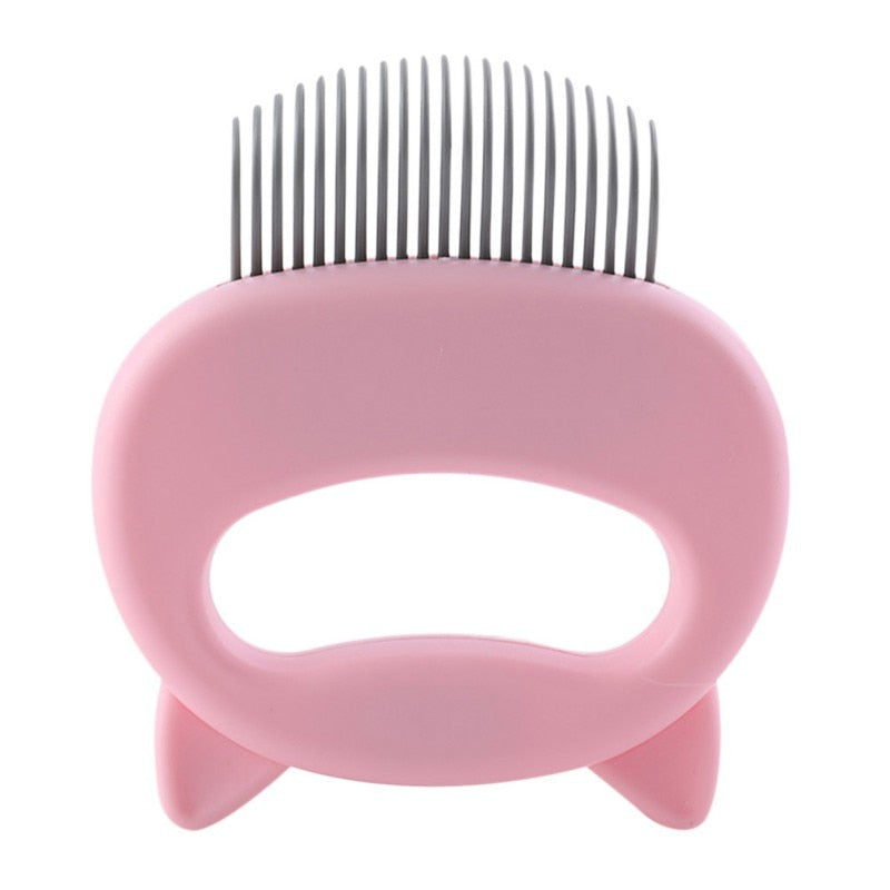 Pet Massage Brush Shell Shaped Handle Pet Grooming Massage Tool To Remove Loose Hairs Only For Cats Pet Supplies