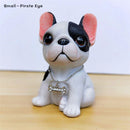 Creative French bulldog figurine home decoration car interior Ornament resin Animal sculpture crafts desktop decor birthday gift