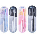 Y-kelin Oral Hygiene Care Orthodontic Tooth Brushes V-Shaped  Toothbrush Soft Bristle with One Inter-Dental Brush