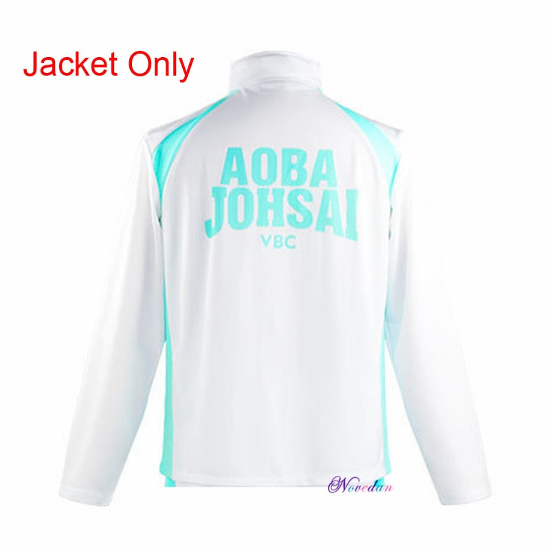 Haikyuu Cosplay Jacke Anime Volleyball Sportswear Karasuno Nekoma Aoba Johsai Fukurodani Inarizaki High School Uniform Kostüm