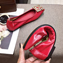 FamtiYaa Slip on Shoes for Women Ballet Flats Shallow Boat Shoes Woman Female Flat Shoe Embroide Red 2020 Spring Summer Fashion