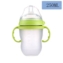 Baby Bottle Breastmilk Wide Neck Soft Silicone Feeding Container Baby Water Bottle kids Nursing Bottles