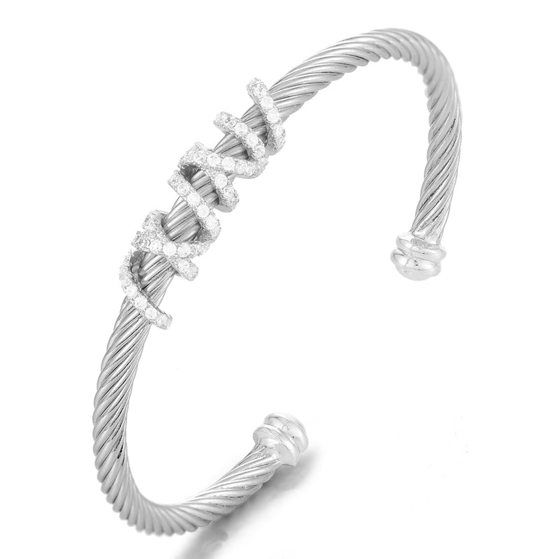 GODKI Trendy Luxury Stackable Bangle Cuff For Women Wedding Full Cubic Zircon Crystal CZ Dubai Silver Color Party Bracelet 2022