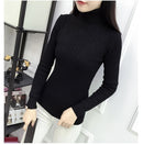 2021 Winter Plus Thick Velvet knit Sweater Bottoming shirt Velvet lining Warm Pullover Sweater female Fashion Thick Sweater