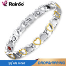 Rainso Fashion Edelstahlarmband für Frauen mit Magnet Energy Bio Health Care Jewerly Armband Wikinger Liebhaber Handkette