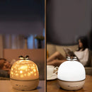 Bunte Projektorlampe und Nachtlicht 2 in 1 Universum Sternenhimmel Drehen LED Lampe Blinkender Stern Kinder Baby Geschenk USB Power