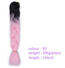 Black Star Hair Ombre Jumbo Braiding Hair Extensions 24 Inch Twist Braids Synthetic Hair Fiber for Twist Braiding for Women