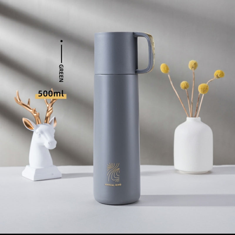 500ml Luxury Thermos Hot Water Bottle Simple Design Vacuum Flask 304 Stainless Steel Tumbler With Lid Cup Travel Coffee Mug