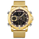 New Watches NAVIFORCE Top Brand Luxury Gold Quartz Mens Watch Waterproof Big Sport Wrist Watch Stainless Steel Date Reloj Hombre