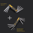 8 in 1 Folding Screwdriver Set Torx Screwdriver Mini Screwdriver Bits Kit Hexagon Torx Screwdriver Phillips Flat Screw Driver