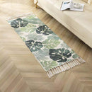 Luxury Bohemia Ethnic Style Cotton Linen Soft Carpet Handmade Tassel Rug Living Room Bedside Floor Mat Pad Home Boho Decoration