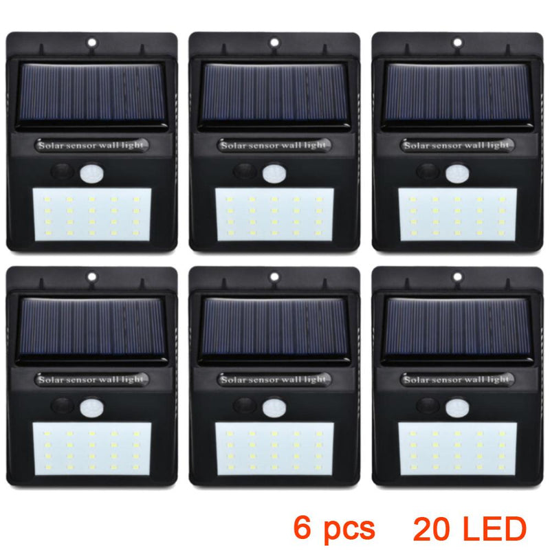 Solarenergie-Lampe 48 LED-Solarstraßenlaterne für Garten-Wand-Yard-LED-Sicherheitsbeleuchtung im Freien Einstellbarer Beleuchtungswinkel 280lm