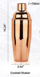 Juego de coctelera, 16 Uds. Kit de camarero para mezclador de vino Martini, herramienta de barras de acero inoxidable, accesorios para fiestas de bebidas en el hogar