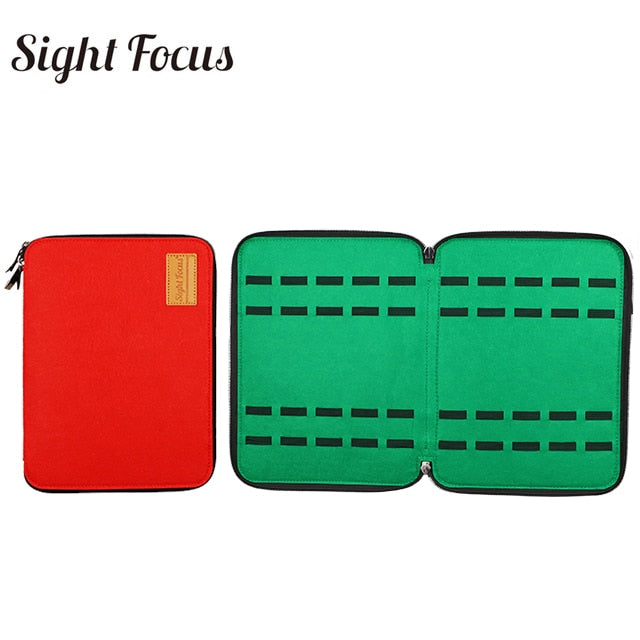 Sight Focus Uhren-Organizer-Box aus Filz mit 40 Fächern, Grau, Uhren-Aufbewahrungstasche, doppellagige Uhrenarmband-Organizer-Halterungstasche