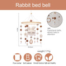 Newborn Bed Bell Baby Rattles Crib Mobiles Activity Play Gym Toy for 0-12 Months Cart Accessories