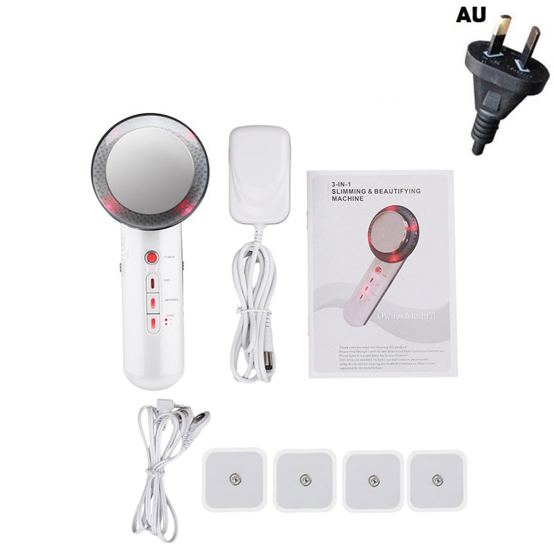 3 in1 Abnehmen Far Infrared EMS Ciliometer Körpermassagegerät Körper Schönheit Hautpflege Dünnes Gesicht Körpermassagegerät Gewichtsverlust Vibration