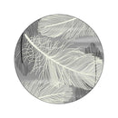 Bubble Kiss European Style Feather Pattern Area Rug for Bedroom Home Living Room Decor Non-slip Round Carpets Soft Floor Mat