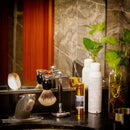 Shaving Brush and Stand, Pure Silvertip Badger Hair Brush Set 22mm Stainless Steel Shaving Stand,Black Resin Alloy Handle Gift