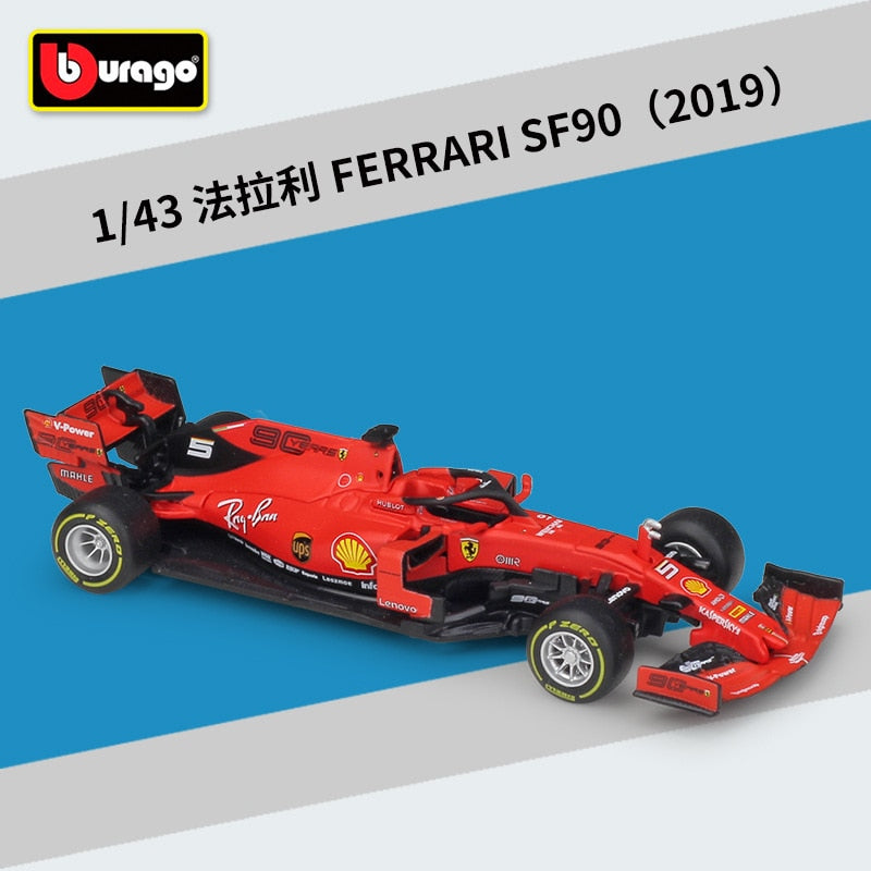 Bburago 1:43 Mercedes-Benz Team  Lewis Hamilton  W10-44 SF90 RB  F1 Racing Formula Car Static Simulation Diecast Alloy Model Car