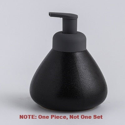 Nordic Soap Dispenser Ceramic Shower Gel Bottling Foam Emulsion Press Bottles Hand Liquid Soap Hotel Toilet Bathroom Accessories