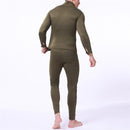 Aismz Thermal Underwear Sets Men Quick Drying Anti-microbial Stretch Thermo Compression Fleece Sweat Fitness Warm Long Johns
