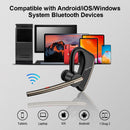 New Bee M50 Bluetooth 5.2 Headset Wireless Earphones Headphone with Dual Mic Earbuds Earpiece CVC8.0 Noise Cancelling Hands-free