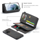 Detachable Wallet Case for Samsung Galaxy S21 Ultra S21+ 5G Leather Case Luxury Magnetic Card Holder Retro Cover for S21 5G
