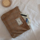 New Leopard Print Cosmetic Bag Korean Women Plaid Cosmetic Pouch Large Capacity Female Travel Make Up Storage Bag Beauty Cases