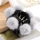 Fashion Women Bun Crystal Hair Claw Horsetail Buckle Hair Clip Bird Nest Expanding Hair Accessories Female Ponytail Headwear