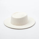 Women 100% Wool Felt Hats White Wide Brim Fedoras for Wedding Party Church Hats Pork Pie Fedora Hat Floppy Derby Triby Hats Base