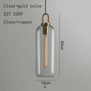 Nordic modern simple glass ball LED E27 pendant lights interior lighting lamps restaurant bedroom stair decoration hanging light