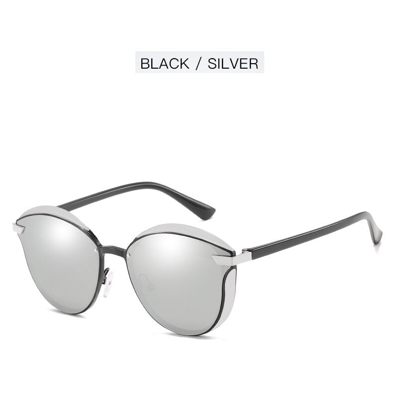 Gafas de sol polarizadas de lujo Ravenisa, gafas de sol redondas para mujer, luneta de sol para mujer