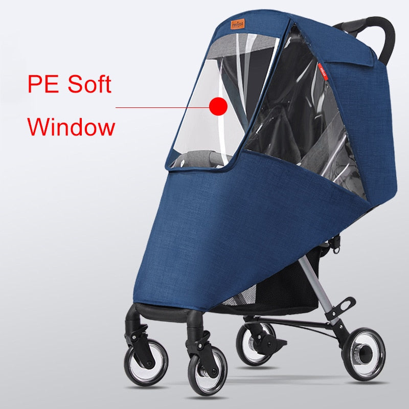 Universal Waterproof Winter Thicken Rain Cover Wind Dust Shield Full Raincoat for Baby Stroller Accessories Cane Pushchairs Suit