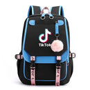 Mochila TikTok, mochilas escolares luminosas para adolescentes, niños y niñas, Mochila para ordenador portátil, Mochila Escolar de viaje de gran capacidad
